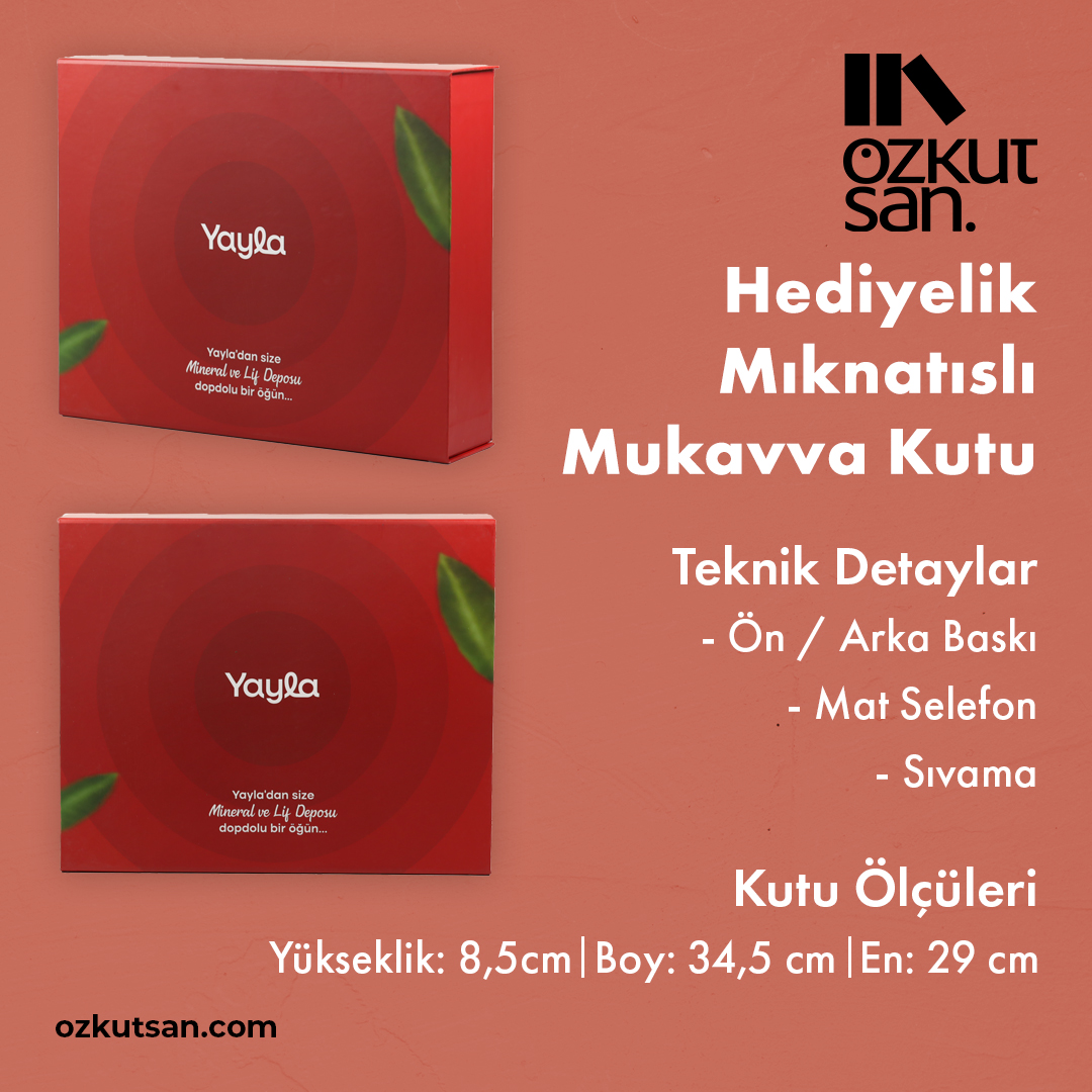 Hediyelik Mıknatıslı Mukavva Kutu